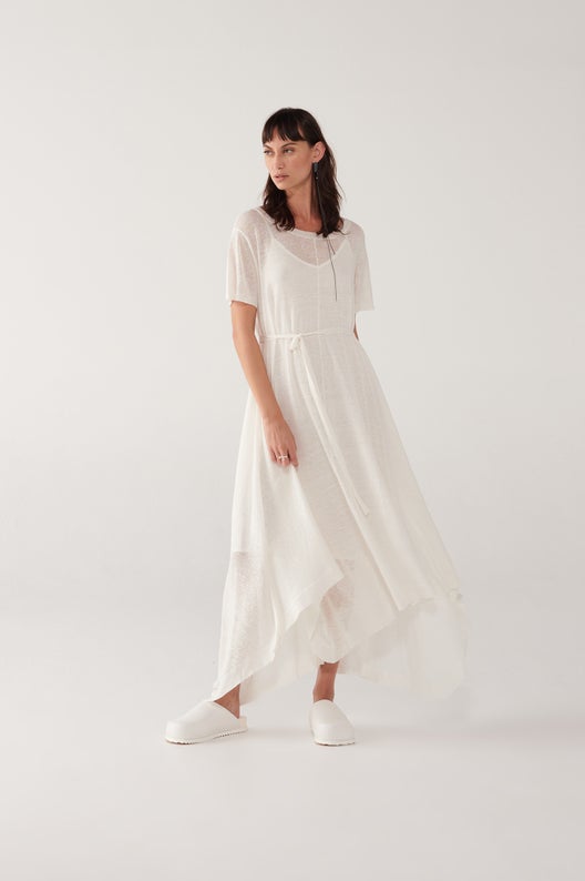 Taylor Dress - Indigo/White