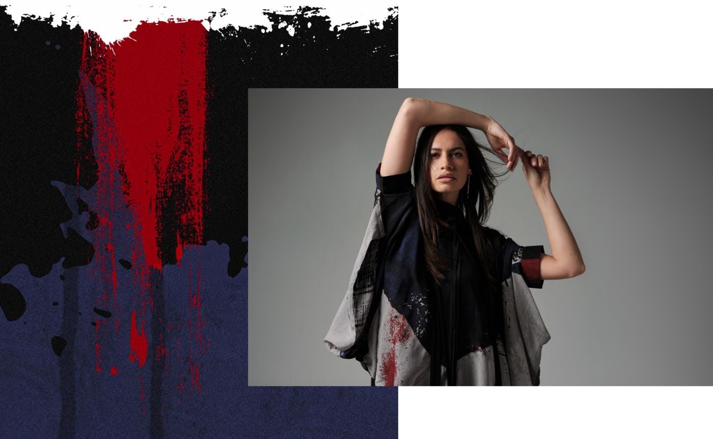 Abstract Paint Print taylor nz fashion