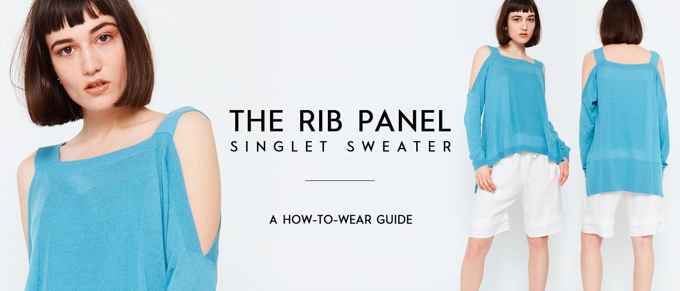 Rib Panel Siinglet Sweater