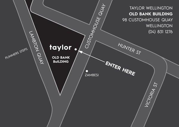 taylor boutique wellington old bank building