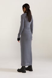 Pinnacle Dress - Iron/black in Grey