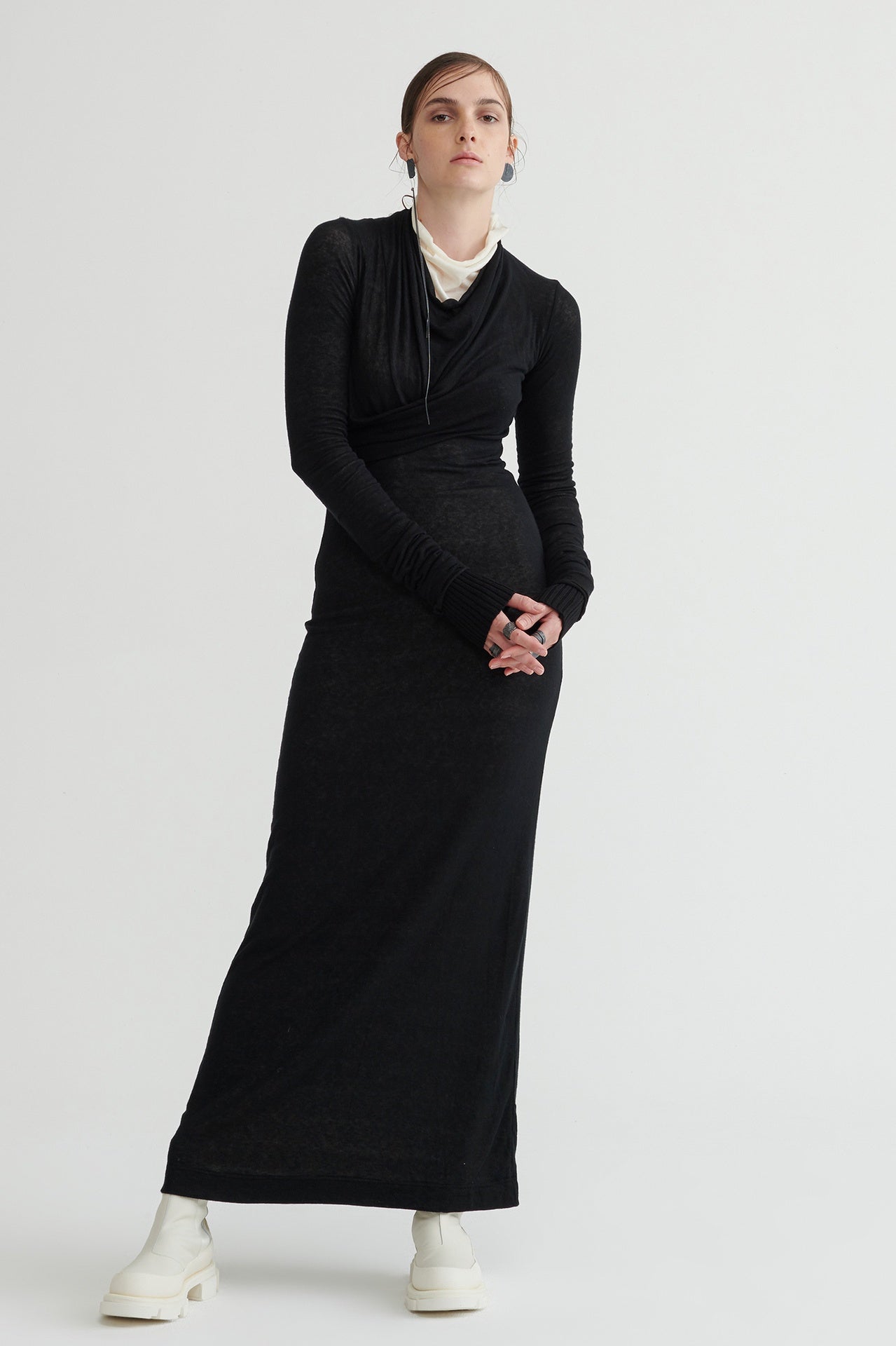 Pinnacle Dress - Black/ivory in Black