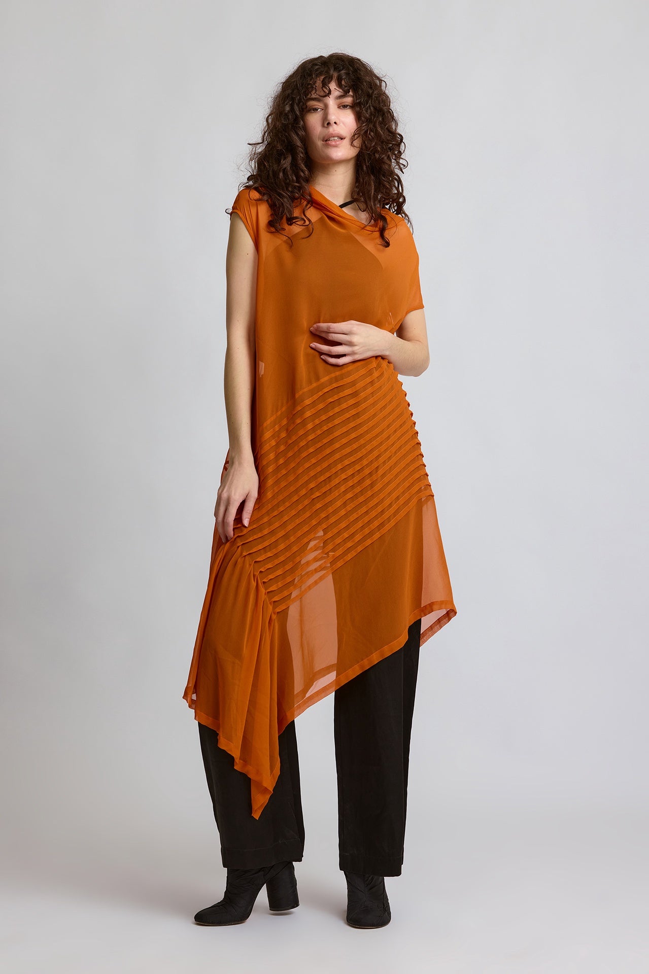 Differ Tunic - Russet in Orange