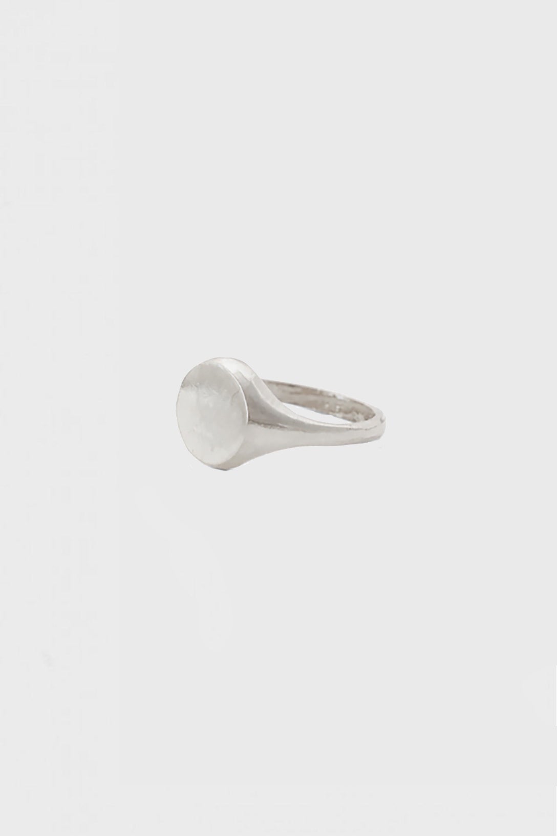 Big Round Signet - Silver in Silver