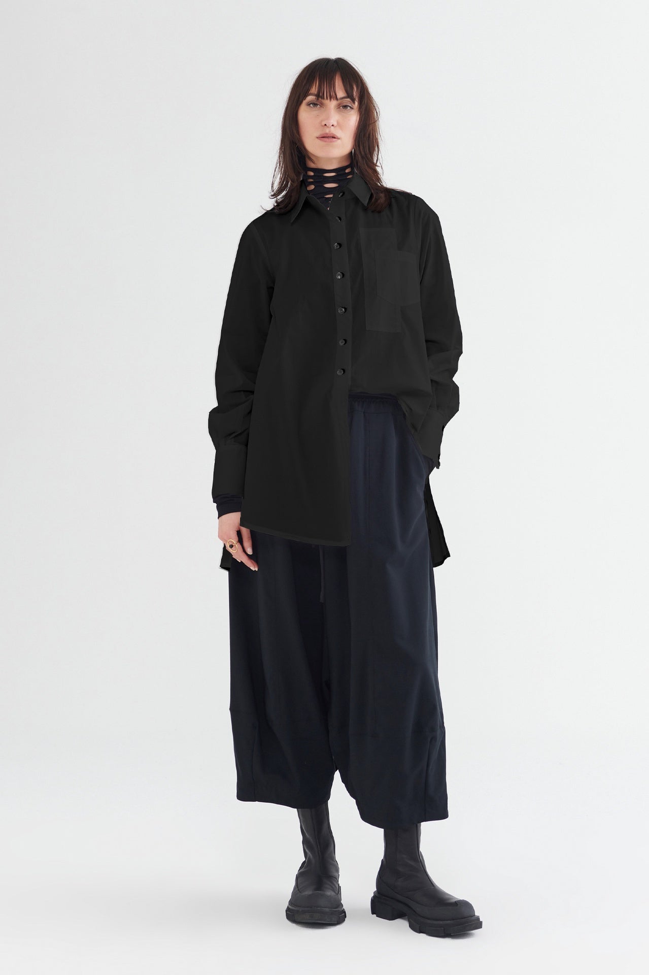Elongate Embark Shirt - Black in Black