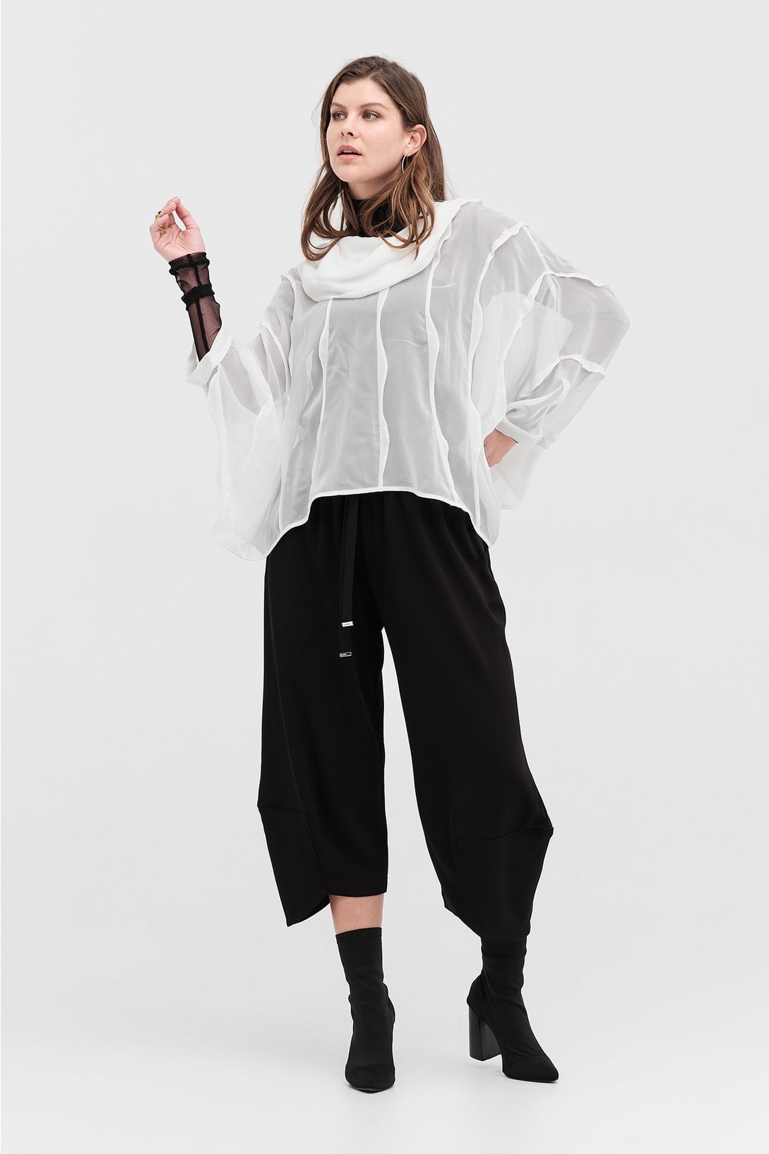 Echo Tunic - Ivory in Ivory