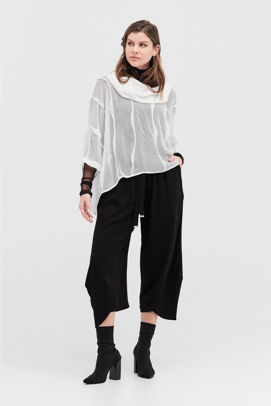Echo Tunic - Ivory in Ivory