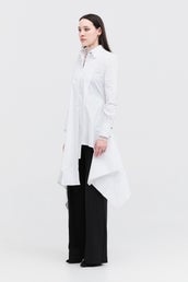 Section Shirt - White Poplin in White