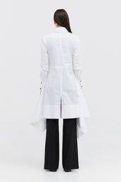 Section Shirt - White Poplin in White