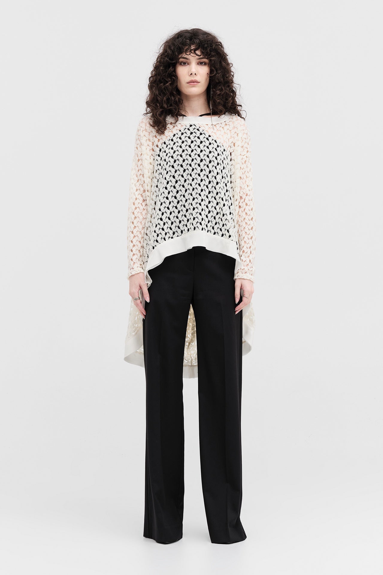Perimeter Sweater - Ivory Lace in Ivory