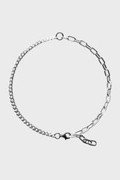 2 Chain Choker - Sterling Silver in Silver
