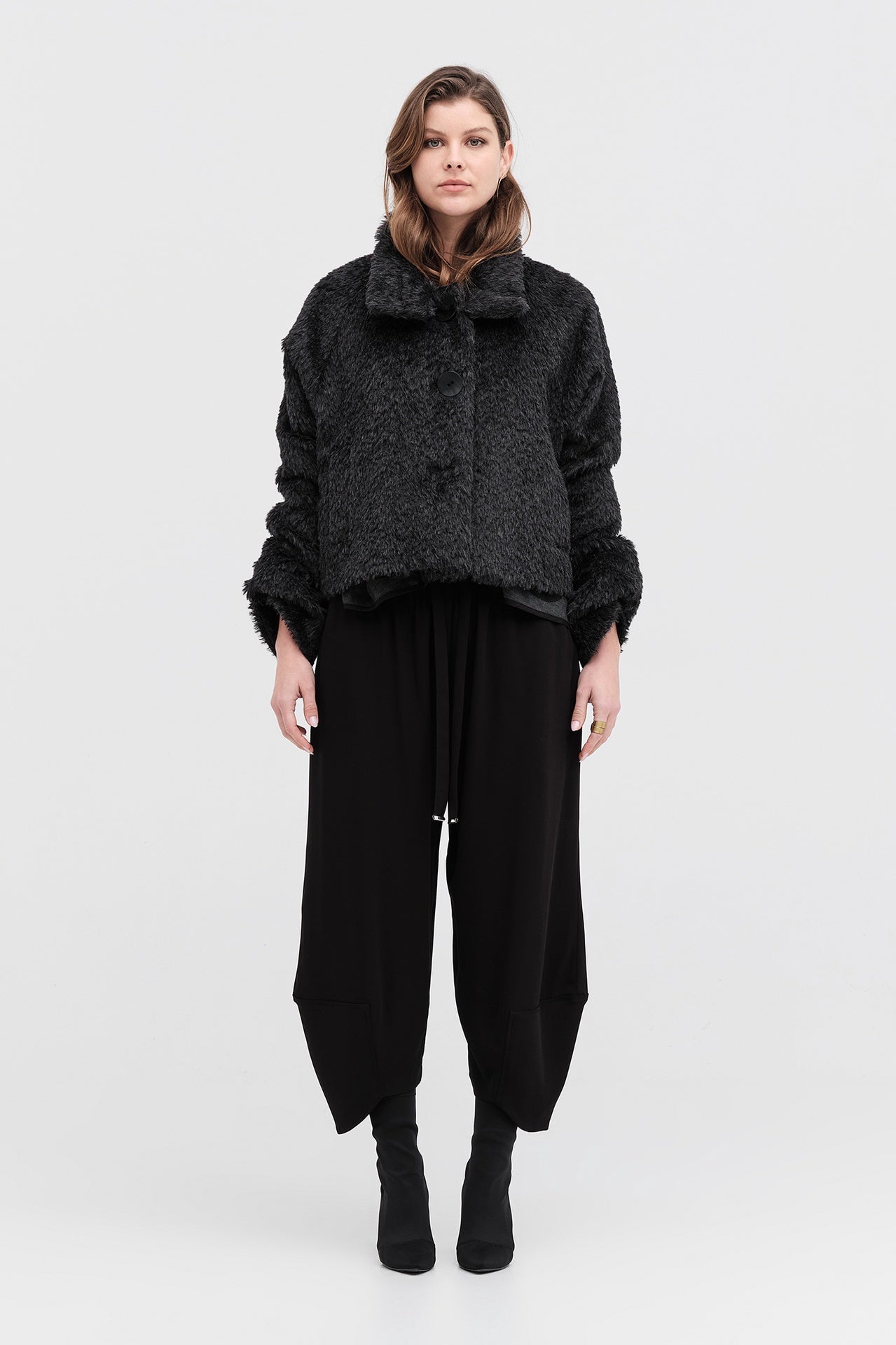 Cachet Coat - Grey in Grey