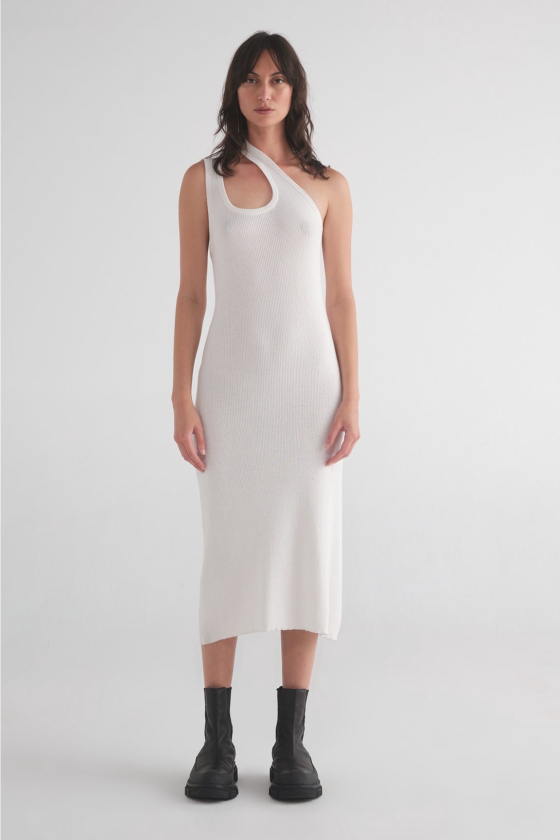 Evident Tank Dress - Ivory in Ivory - Taylor