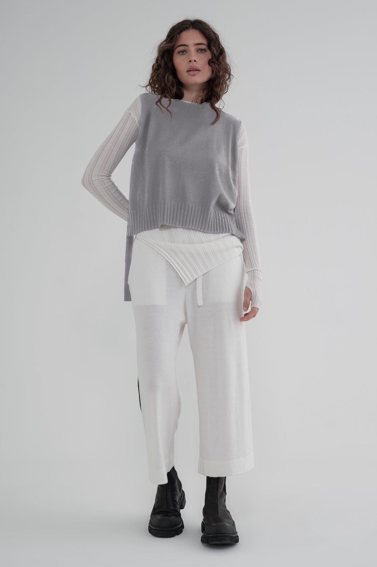 Slot Tunic Windchime in Grey Taylor