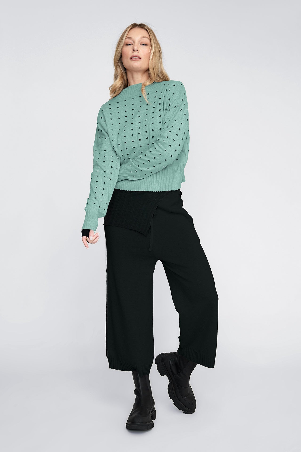 Orbit Sweater - Mineral in Green