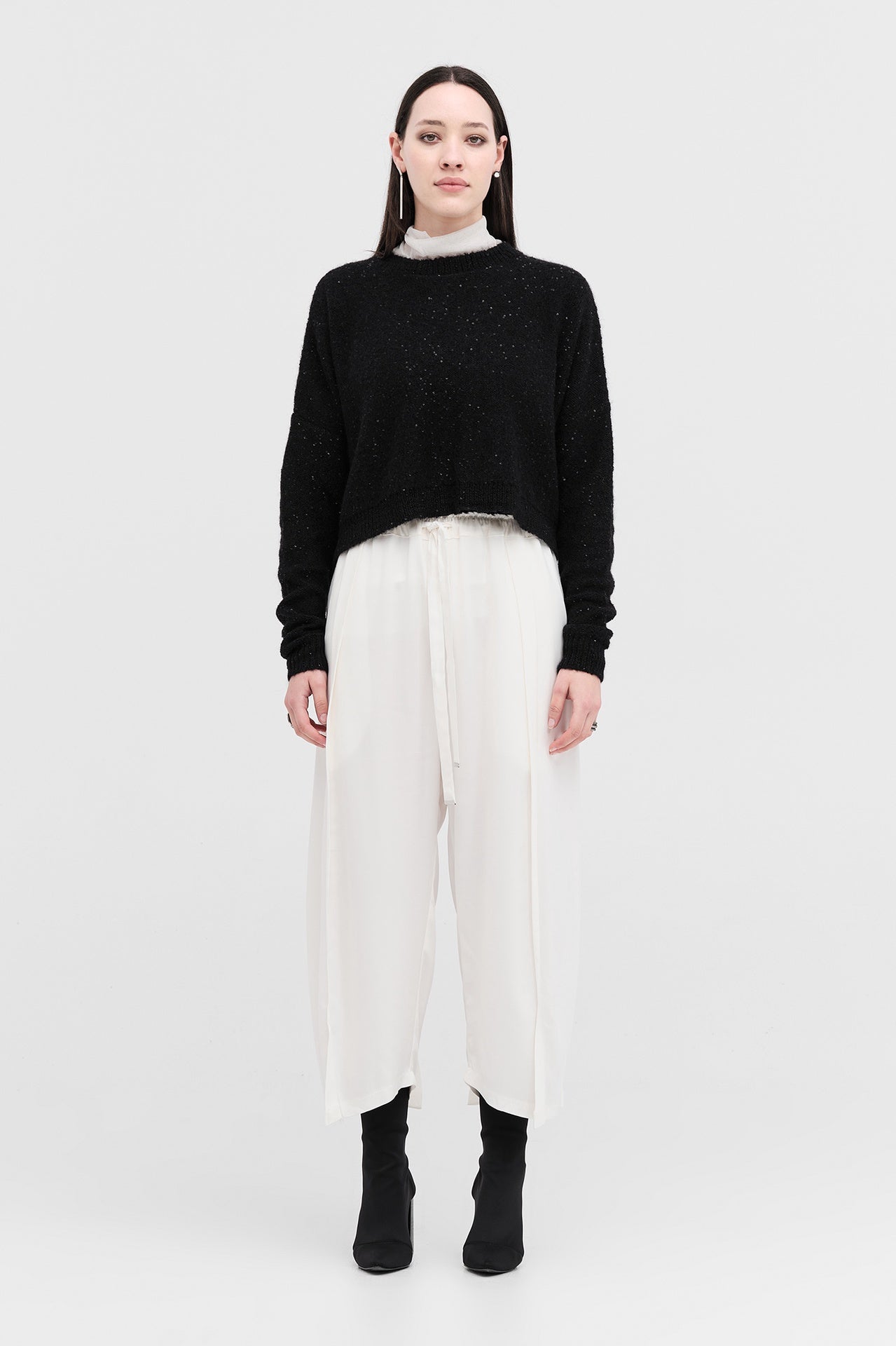 Exposition Sweater - Black Sequin in Black