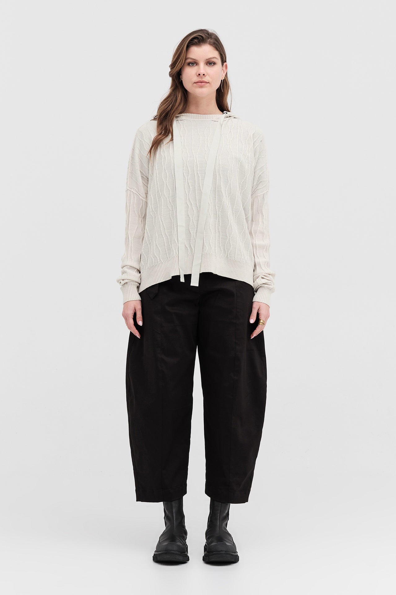 Ripple Hoodie - Pumice in Beige