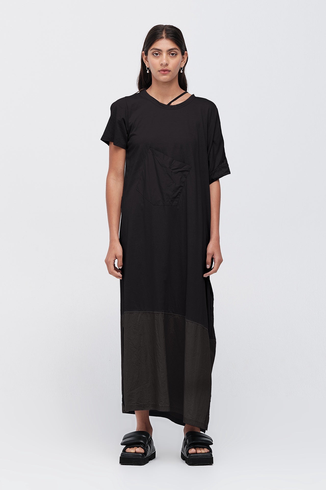 Application Dress - Black in Black