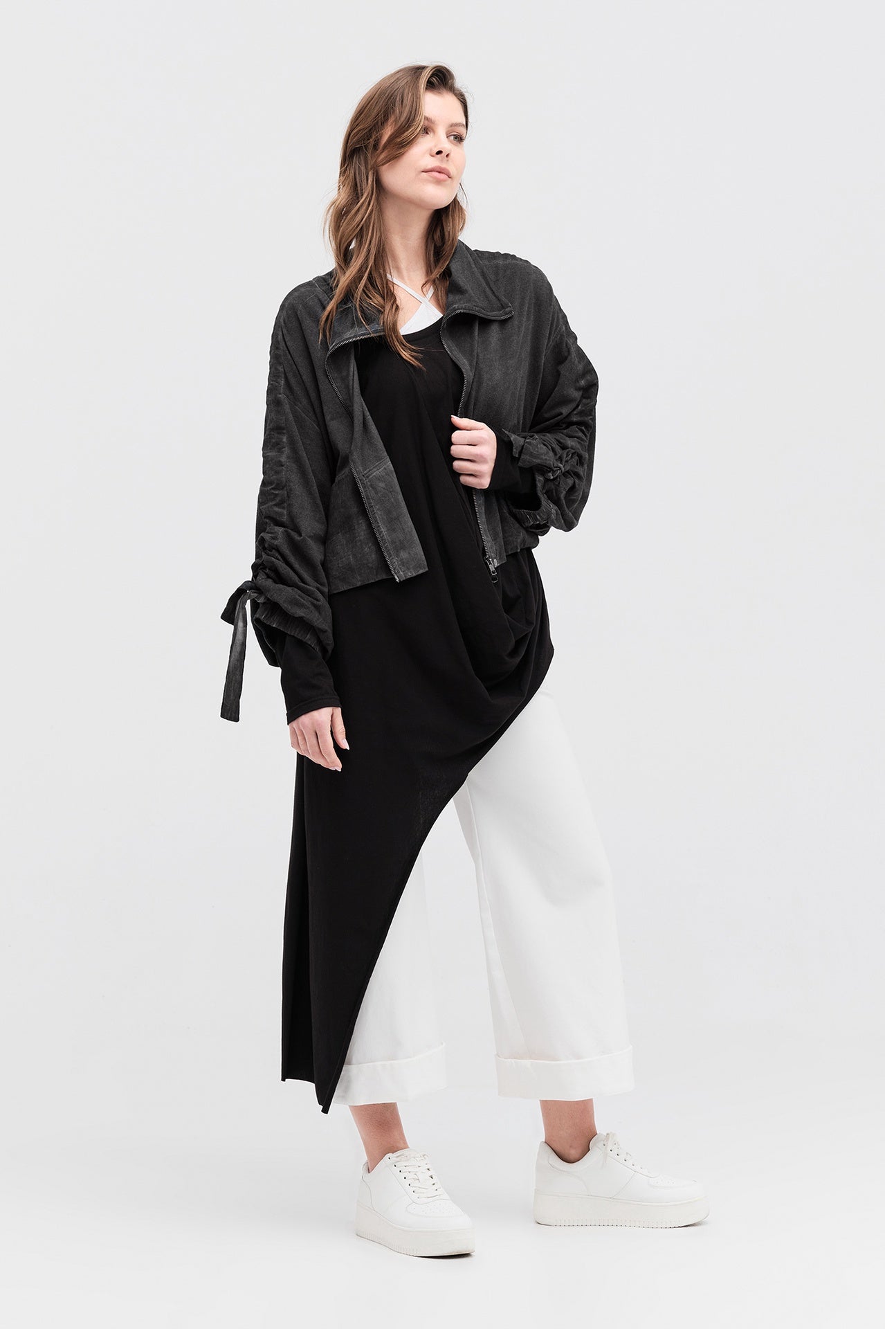 Diffused Singularity Jacket - Blackened Grey in Black