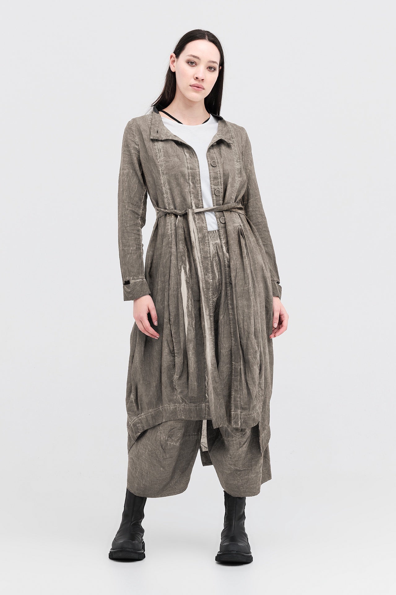Diffused Scope Coat - Brindle in Beige