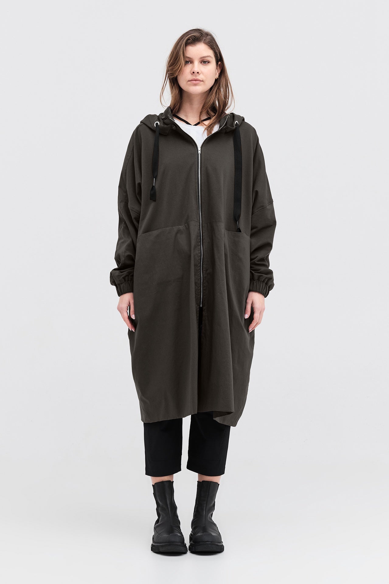 Ascribe Coat - Tarmac in Brown