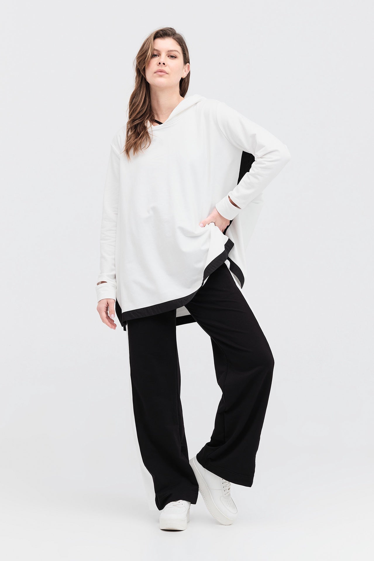 Reversed Chute Pant - Black/ivory in Black