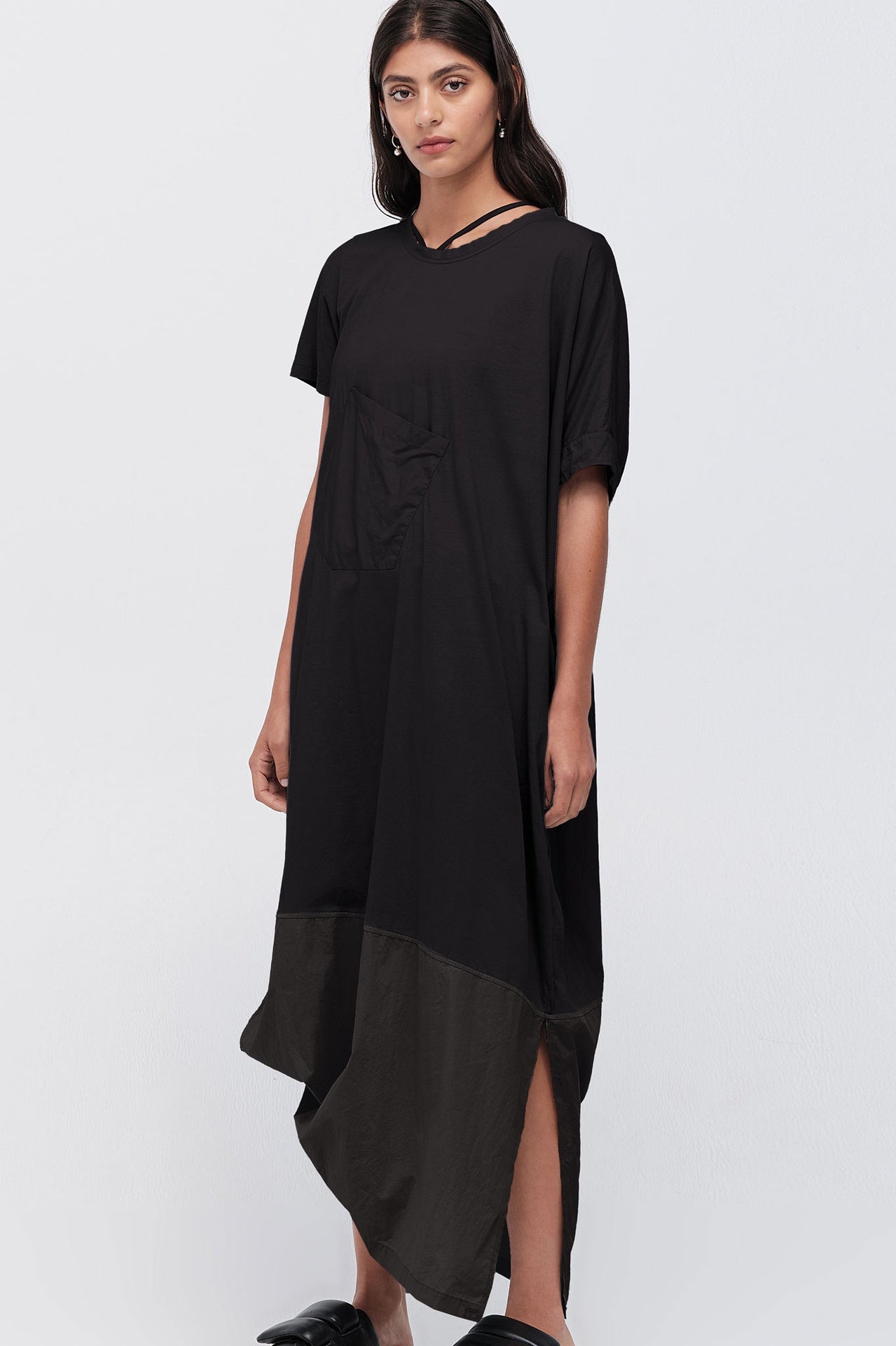 Application Dress - Black in Black