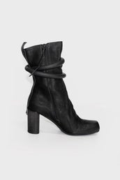 Big Dimension Heeled Boot - Black/black in Black