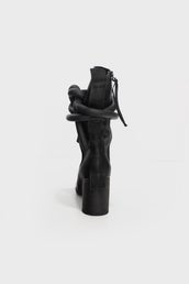 Big Dimension Heeled Boot - Black/black in Black
