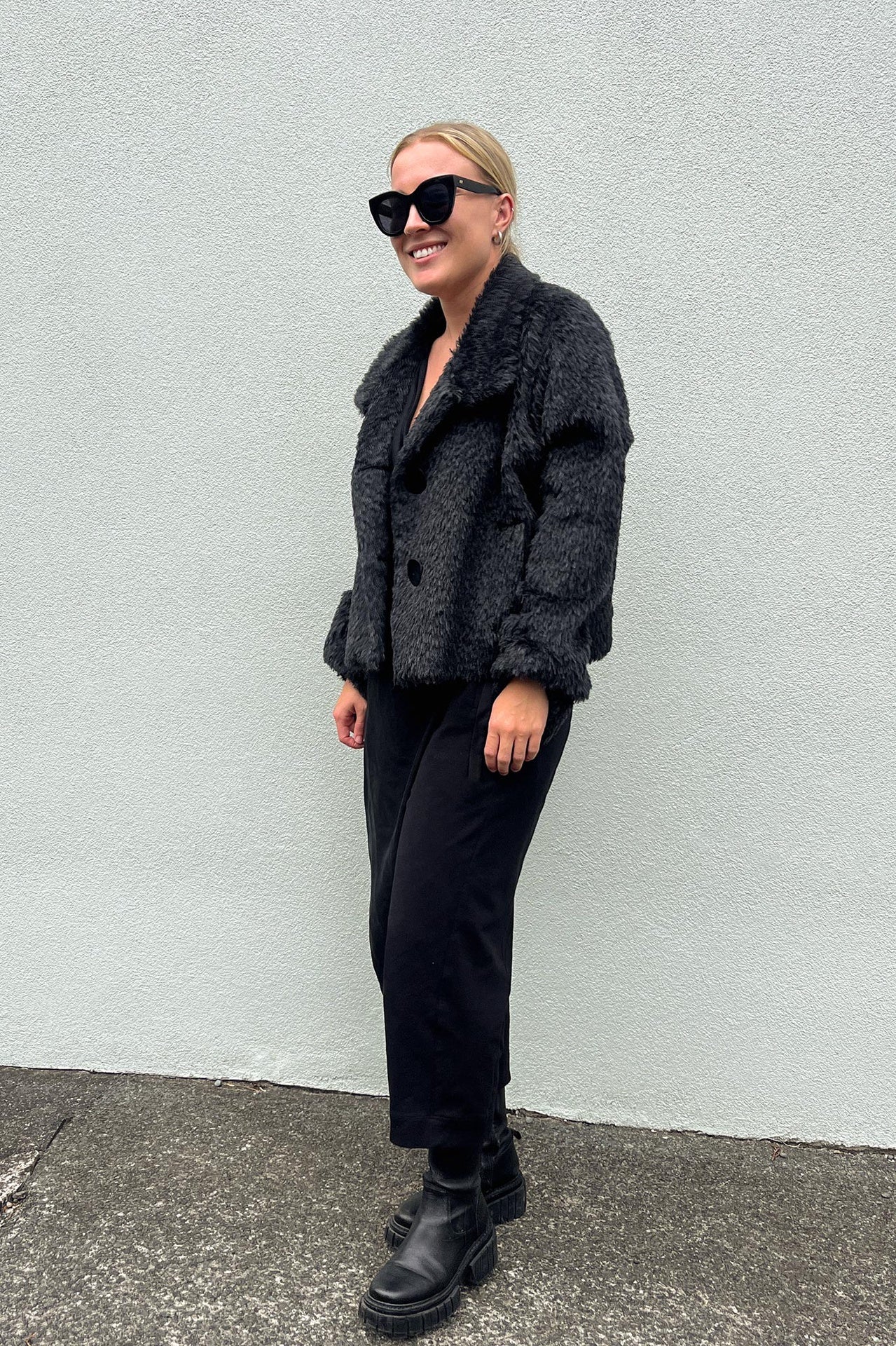 Cachet Coat - Grey in Grey