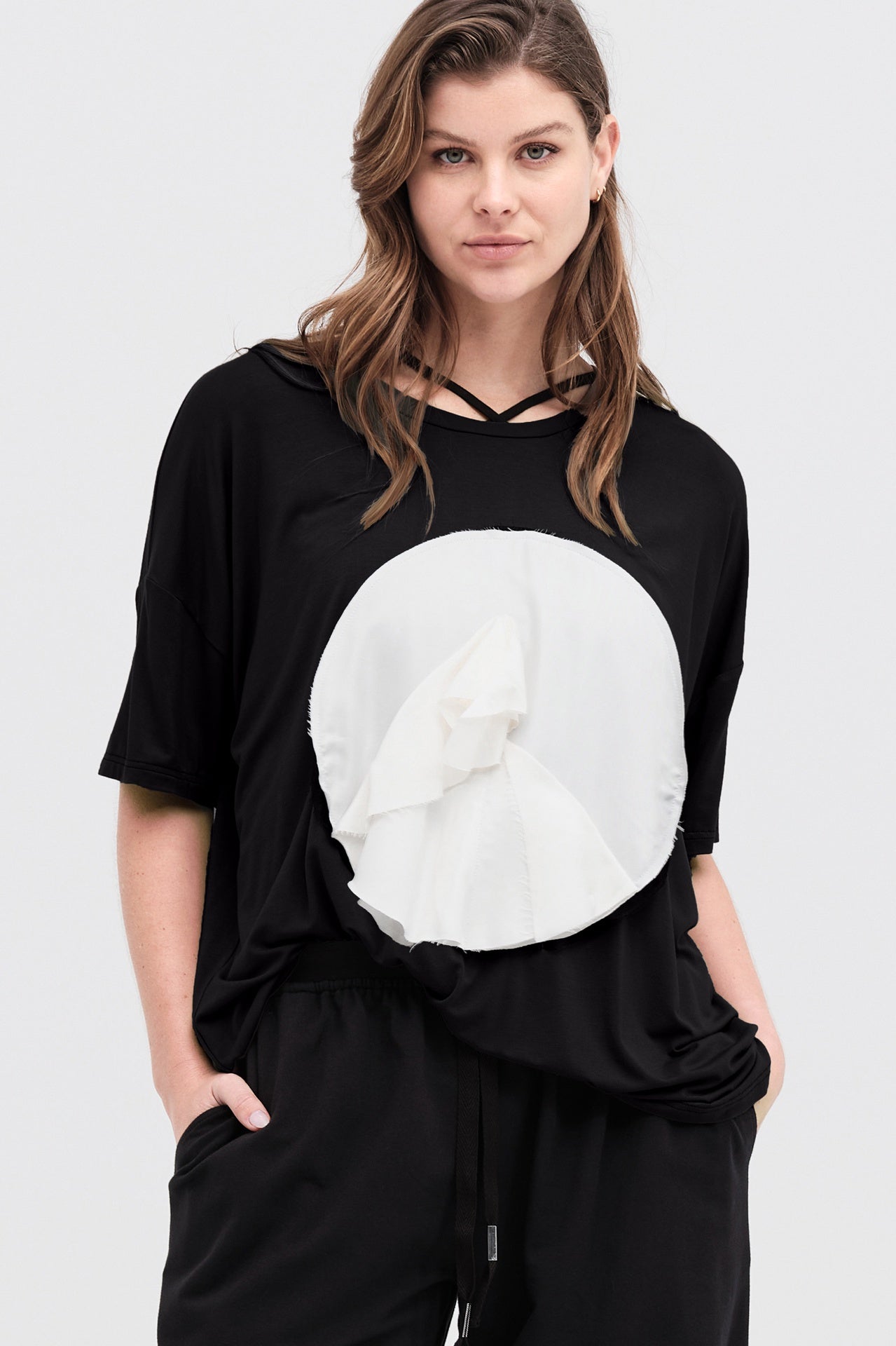 Circ Module Tee - Black/ivory in Black