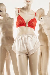 Dallas - Silk French Culotte - Skin in Beige
