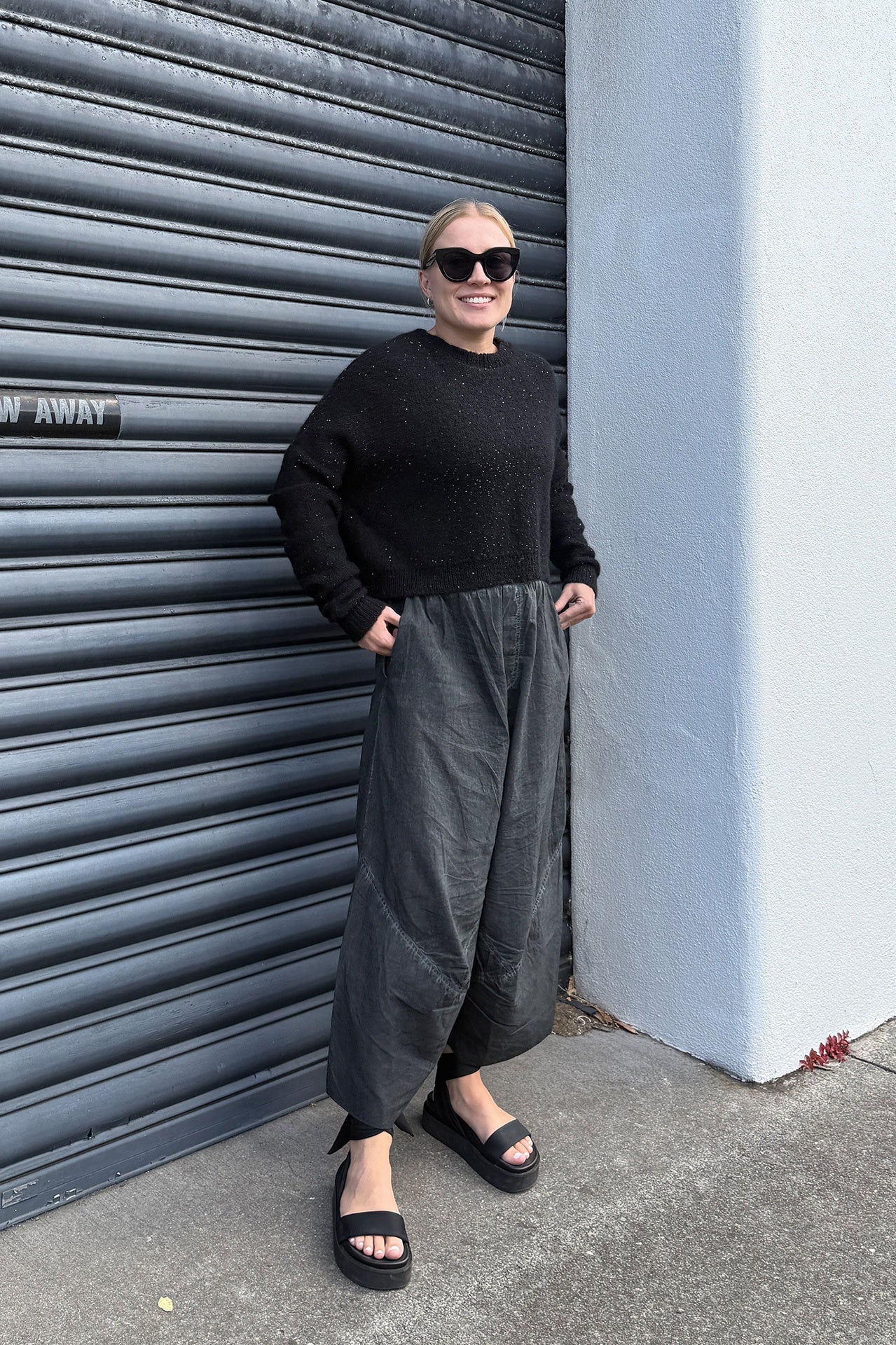 Exposition Sweater - Black Sequin in Black