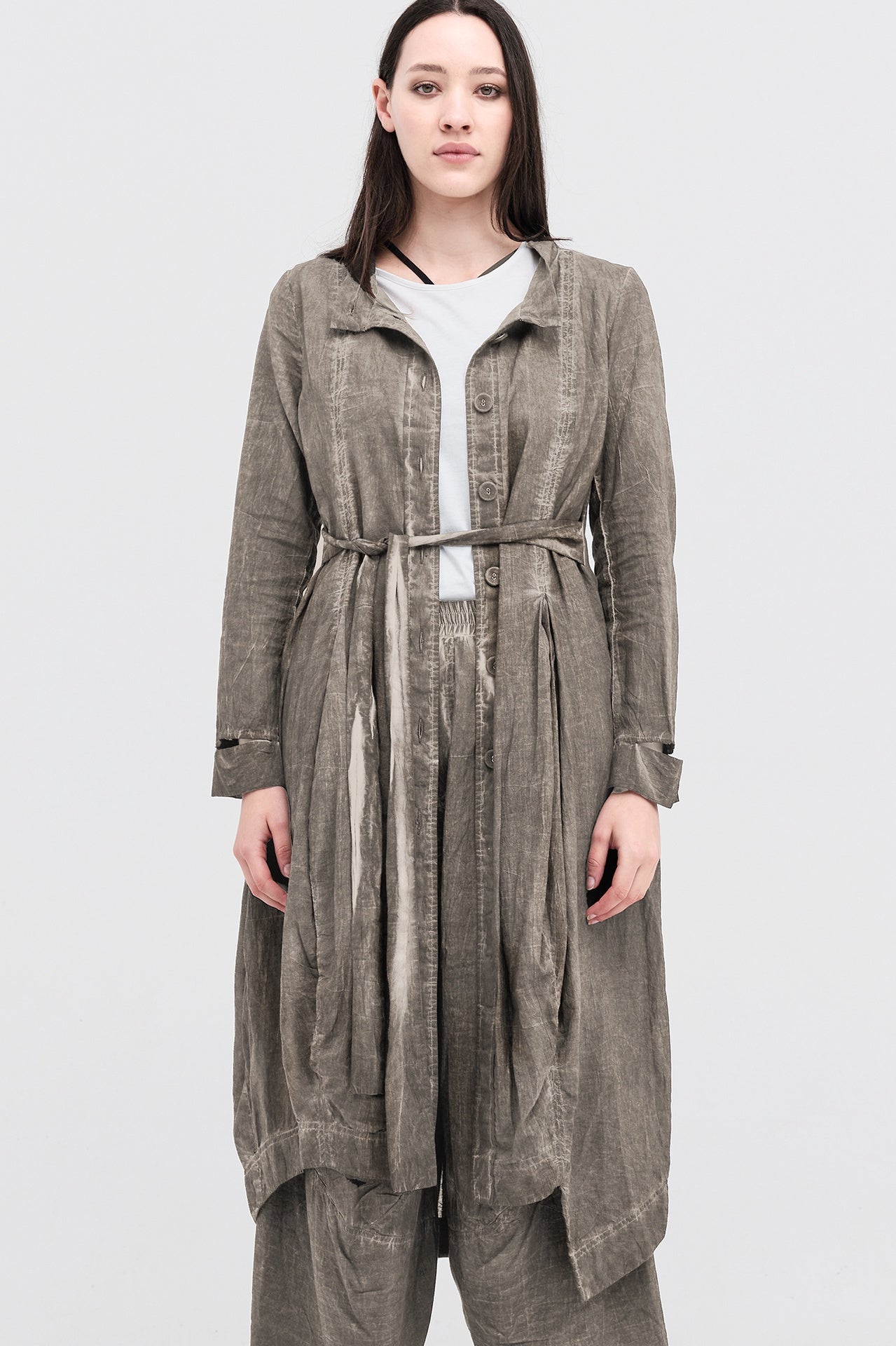 Diffused Scope Coat - Brindle in Beige
