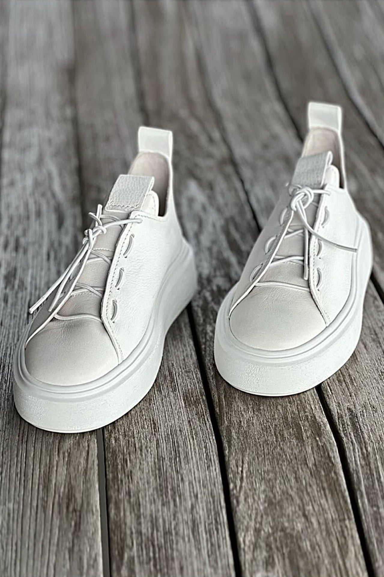 Easy Does It Sneakers - Off White in White