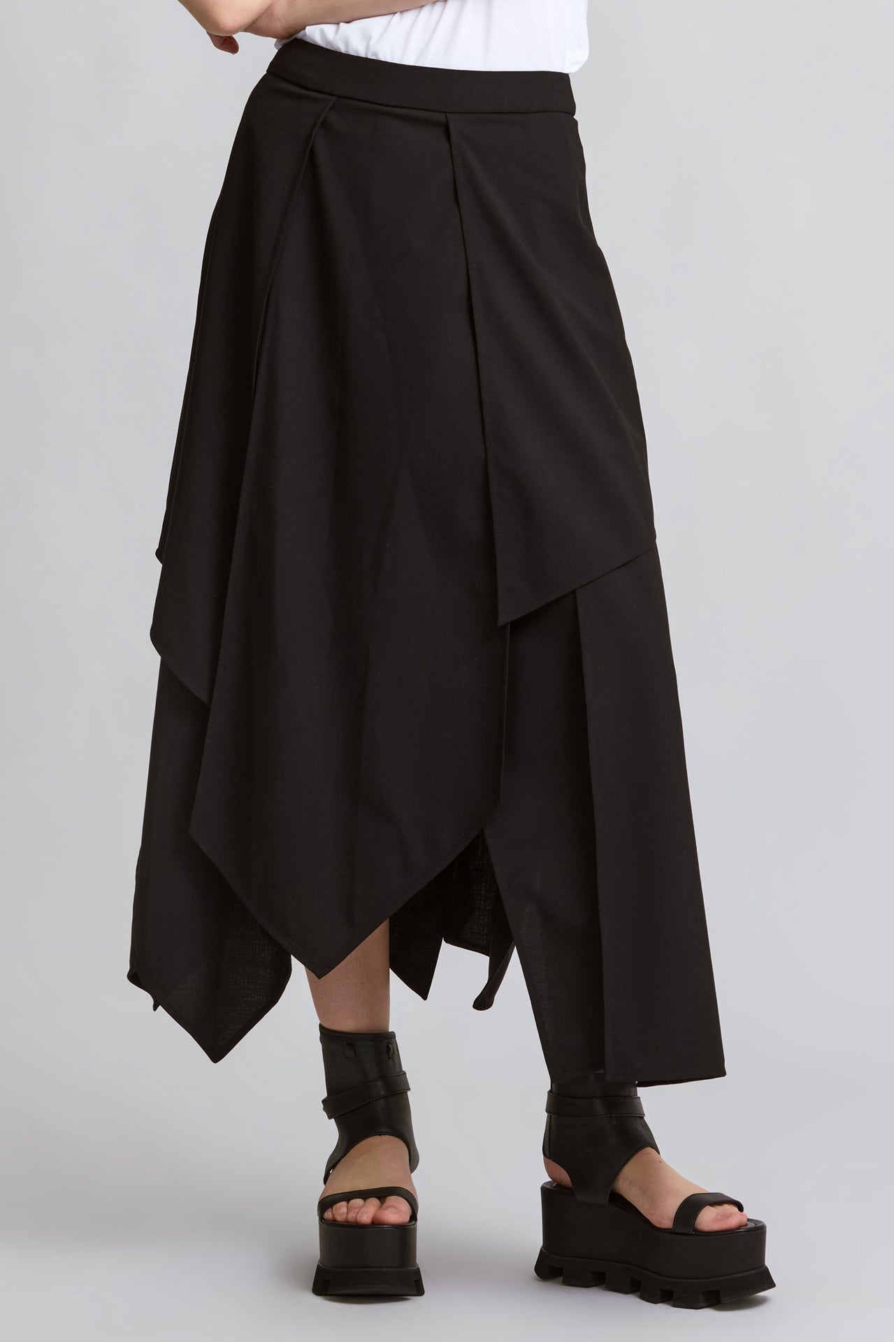 Fragmented Skirt - Black in Black