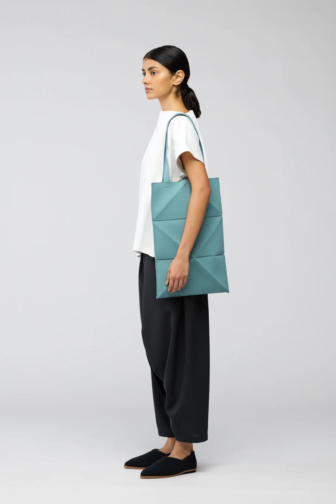 Tatami Bag - Blue Sage in Black