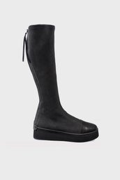 Keeps U Cool Knee High Boots - Black/black in Black