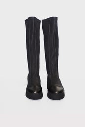 Keeps U Cool Knee High Boots - Black/black in Black