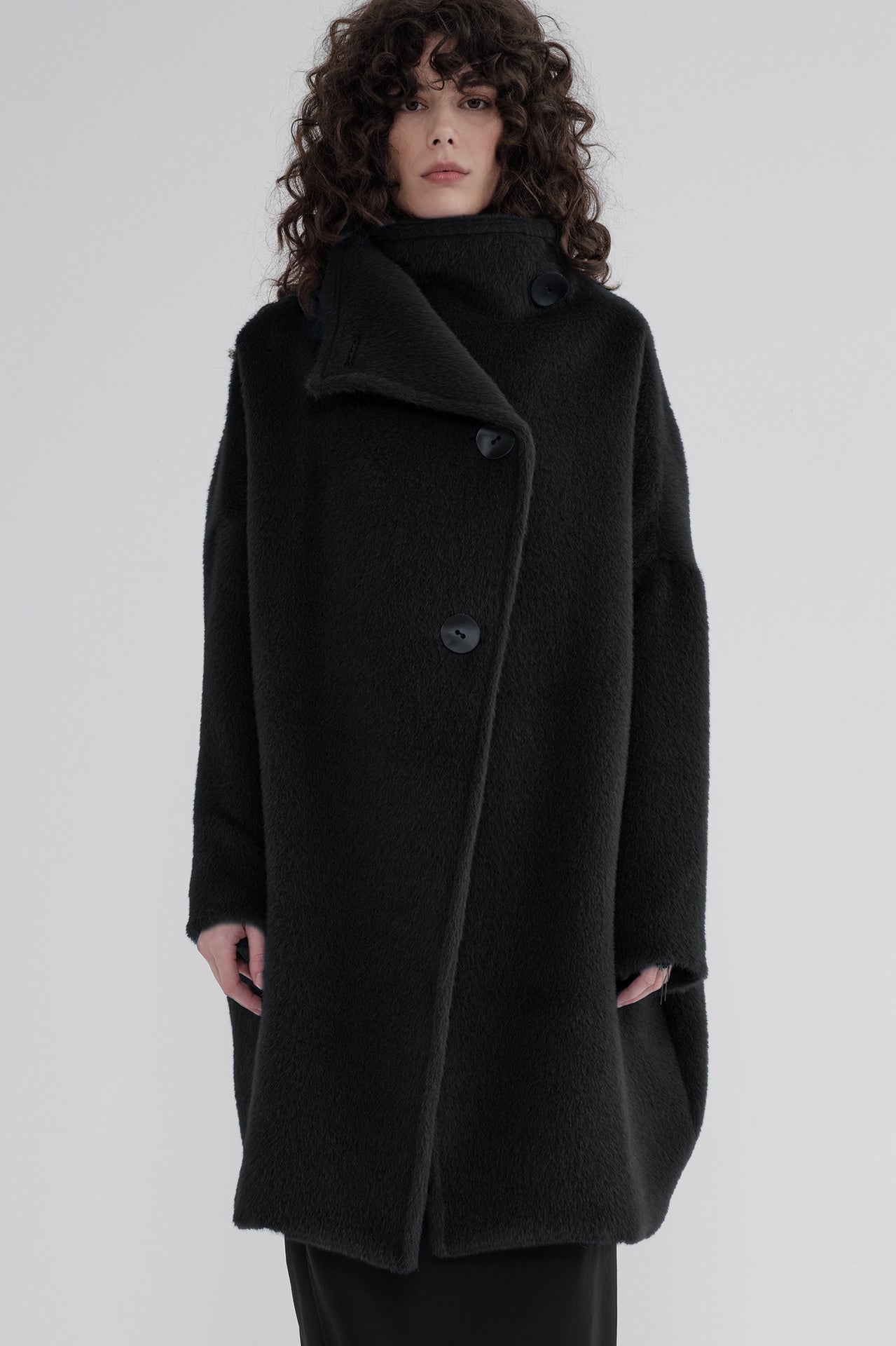 Magnitude Coat - Black in Black