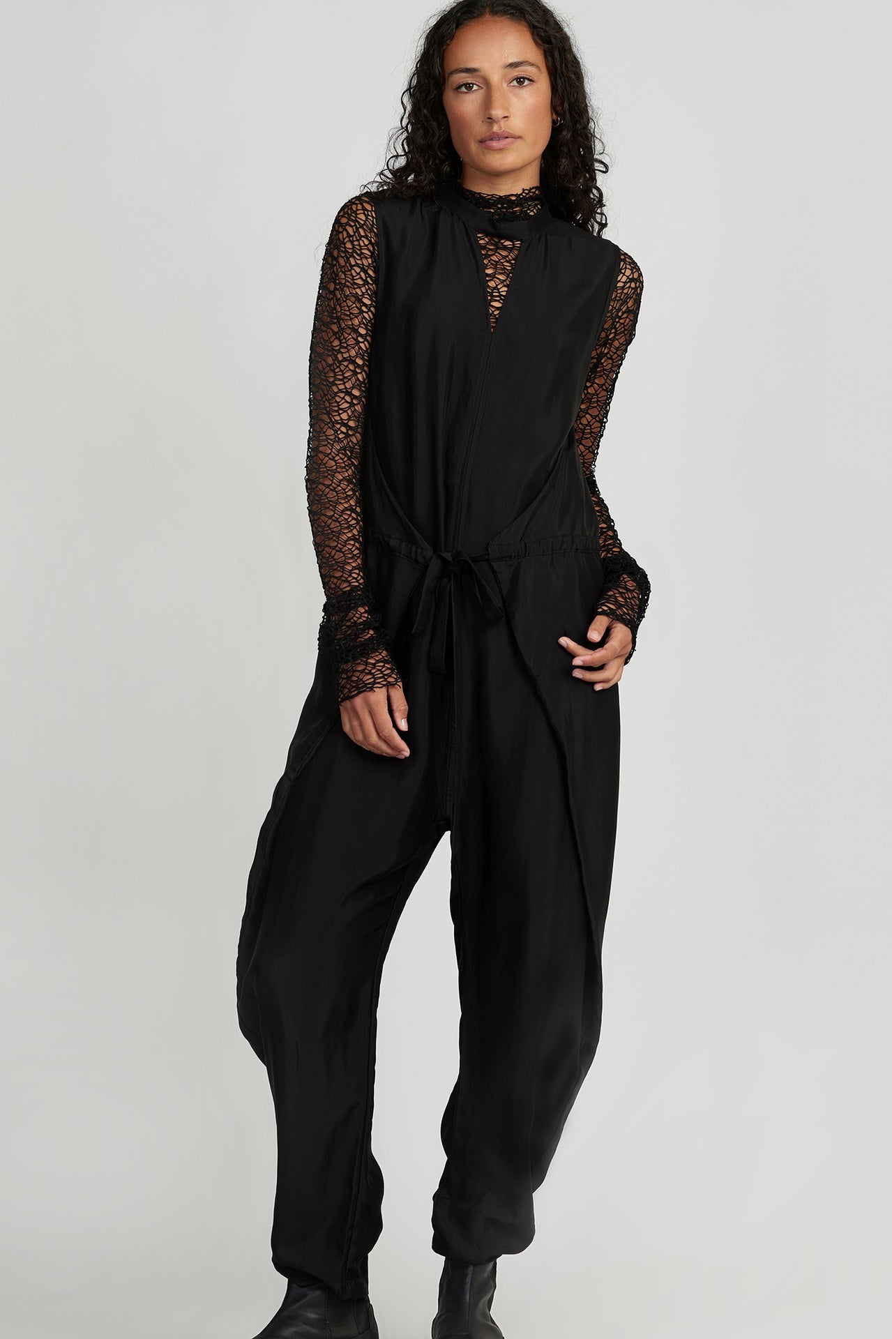 Black jumpsuit afterpay deals