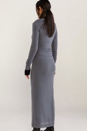 Pinnacle Dress - Iron/black in Grey