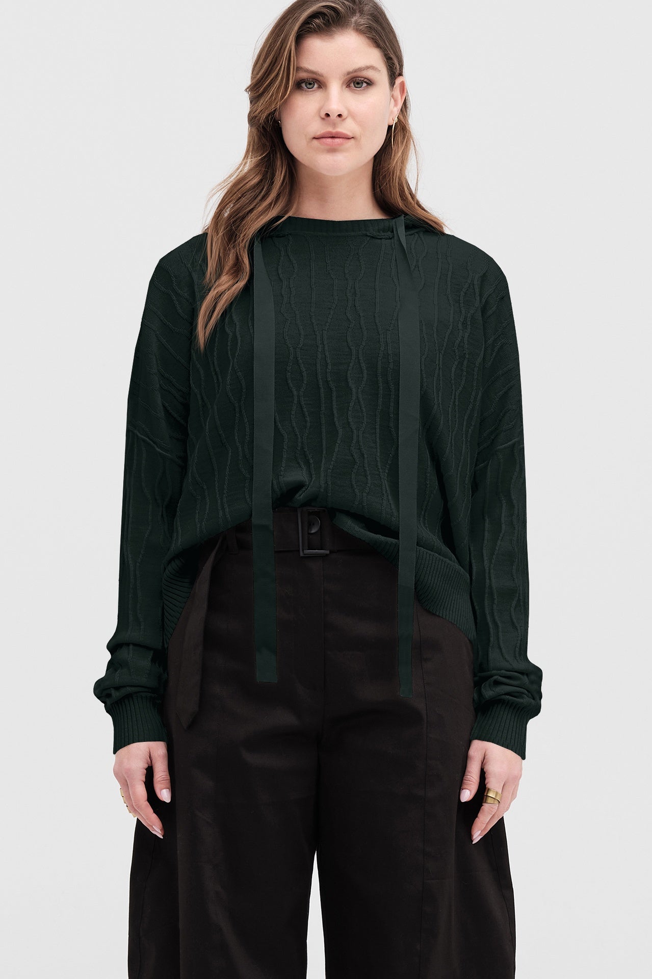 Ripple Hoodie - Mineral in Green
