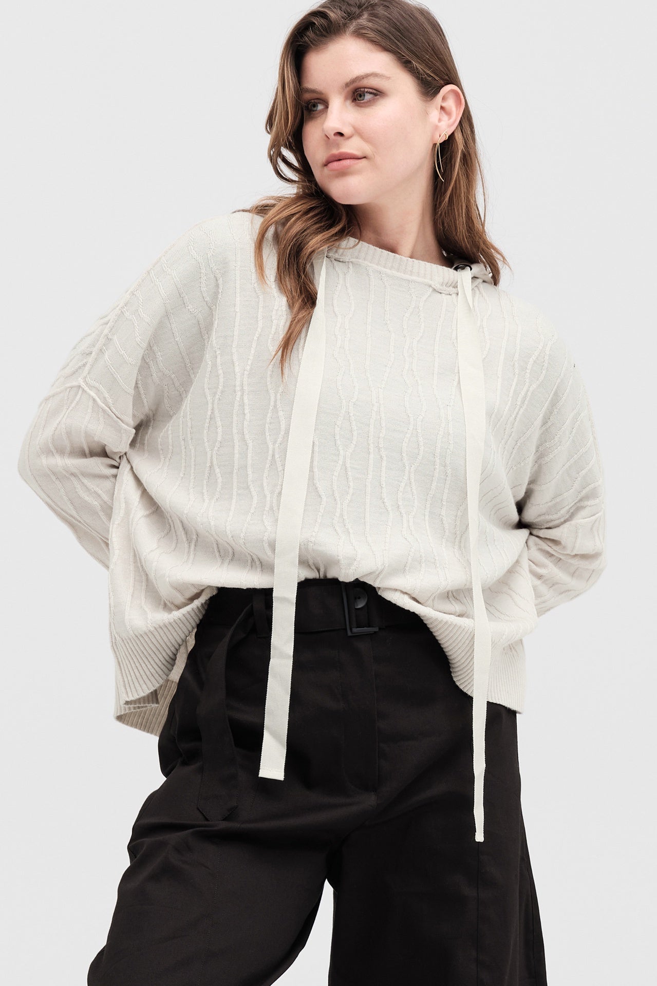 Ripple Hoodie - Pumice in Beige
