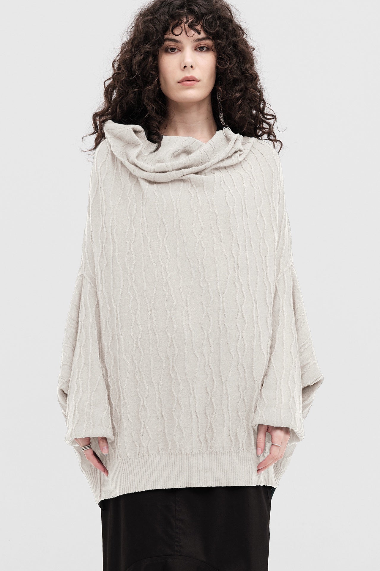 Ripple Shade Sweater - Pumice in Beige