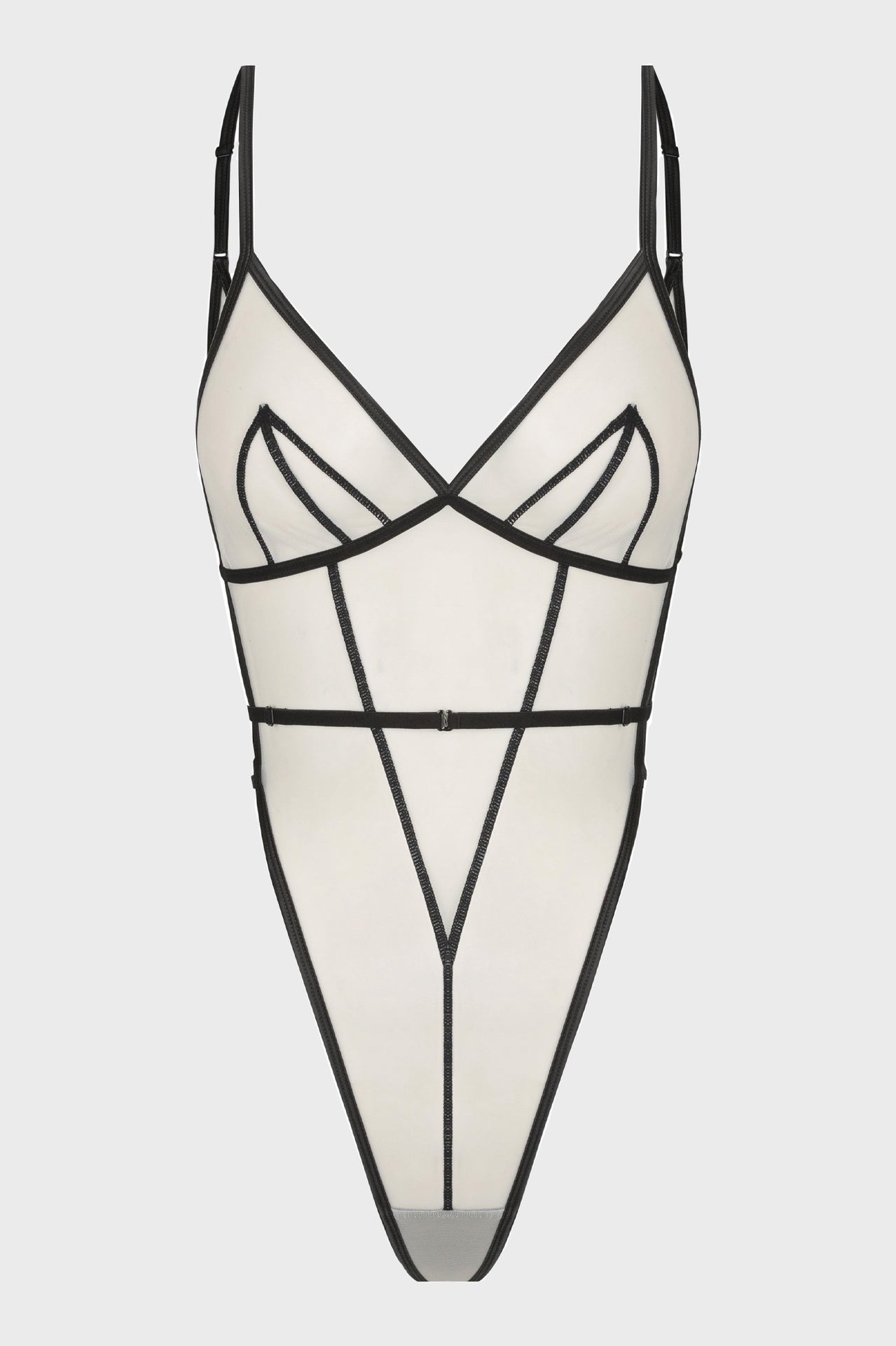 Axel Wrap Strap Bodysuit - Light in Beige