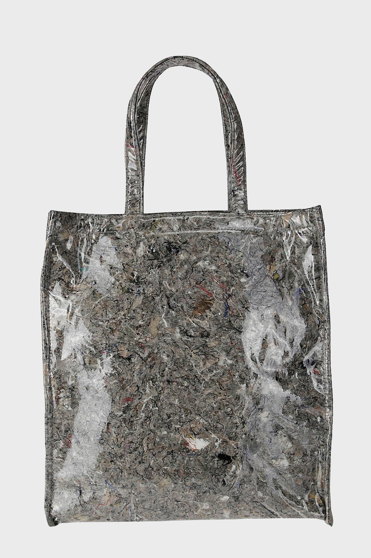 Small Shopping Bag - Grey Brown in Grey